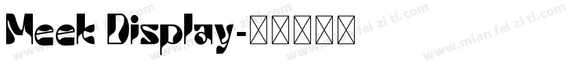 Meek Display字体转换